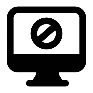 Bilgisayar. Web simgesi basit illüstrasyon