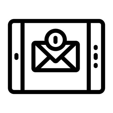 Zarf. Web simgesi basit tasarım 