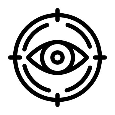 Göz. Web simgesi basit tasarım