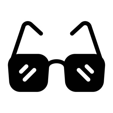 gözlük ikonu vektör illüstrasyonu