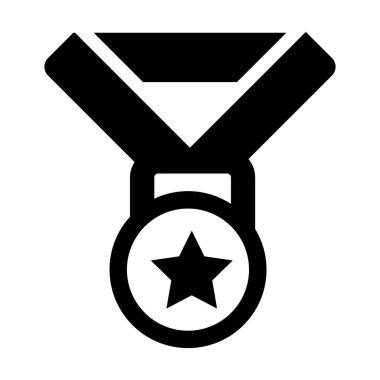 Madalya. Web simgesi basit illüstrasyon