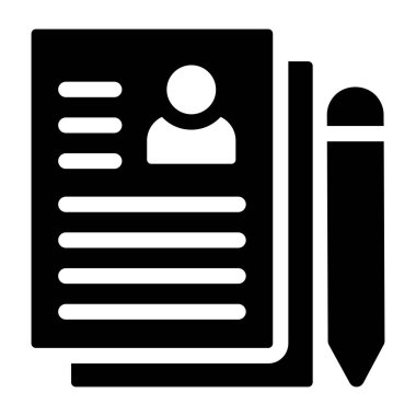 Belge. Web simgesi vektör illüstrasyonu