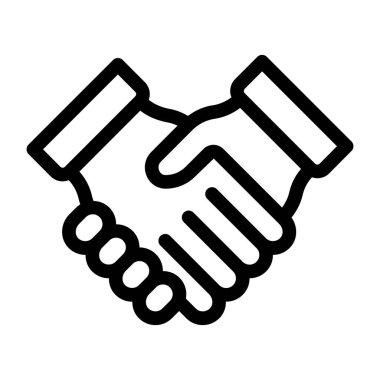 Moda biçimi izole edilmiş arkaplanda el sıkışma simgesi