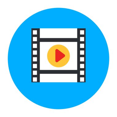 video simgesi vektör illüstrasyonu