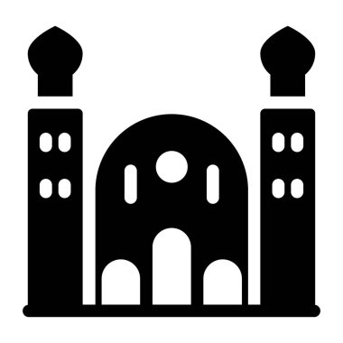 Şato. Web simgesi basit illüstrasyon