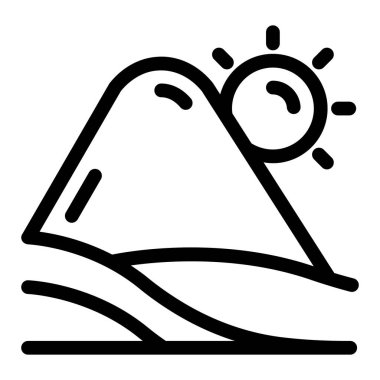 Bir ağaç simgesinin vektör illüstrasyonu