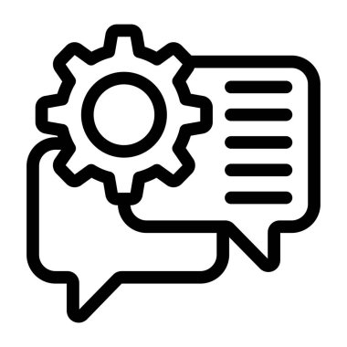 Konuş. Web simgesi basit illüstrasyon