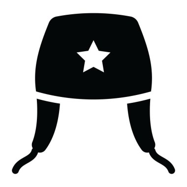 Şapka ikonu. Web için yıldız kapsülü vektör simgelerinin basit çizimi