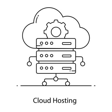 Bulut hesaplama. Web simgesi