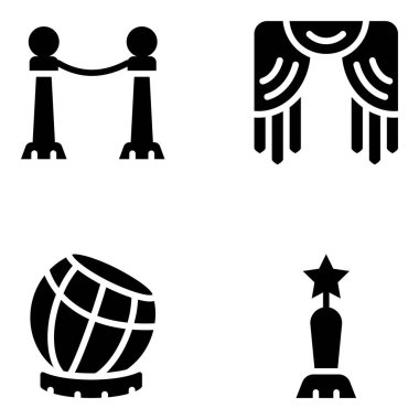 Dünyanın vektör simgeleri kümesi.