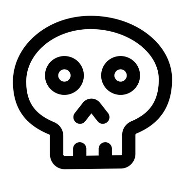 Kafatası. Web simgesi basit tasarım