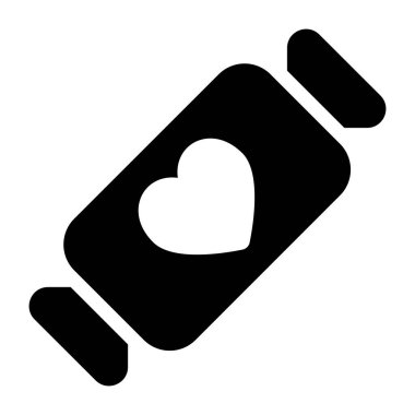 - Şeker. Web simgesi basit illüstrasyon