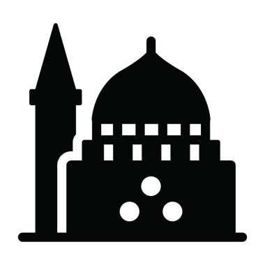 Bina. Web simgesi basit illüstrasyon 