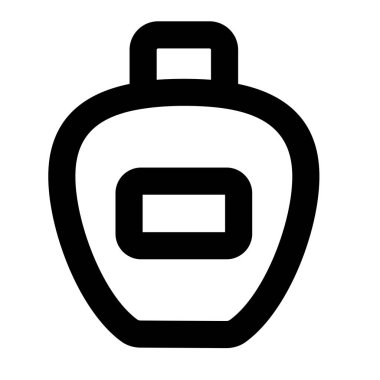 Sırt çantası. Web simgesi basit tasarım