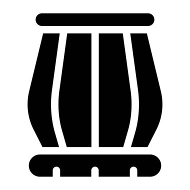 Sallanan sandalye ikonu. Beyaz arkaplanda izole edilmiş web tasarımı için at oyuncağı vektör simgelerinin basit çizimi