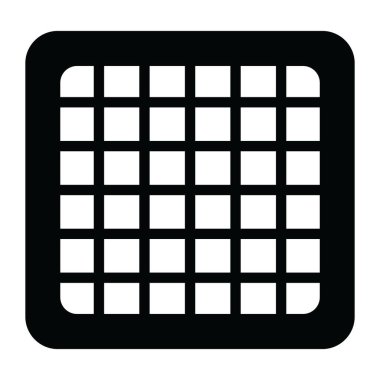 Waffle web simgesi basit tasarım 