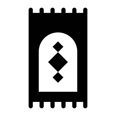 som siyah cuma simgesi, vektör illüstrasyonu