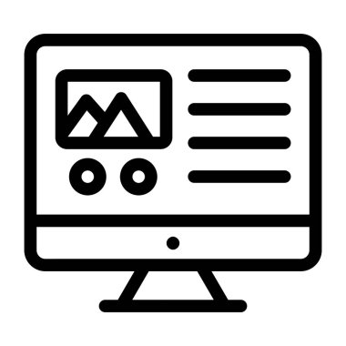 seo ve optimizasyon çizgisi vektör simgesi.