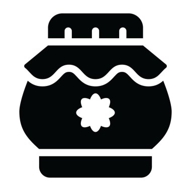 reçel kavanozu web simgesi basit tasarımı