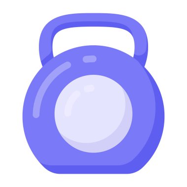 Beyaz arka planda izole edilmiş düz stil fitness ekipmanı ikonu. spor sembolü çizimi.