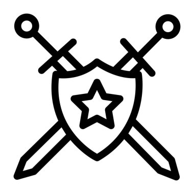 güvenlik simgesi vektör illüstrasyonu