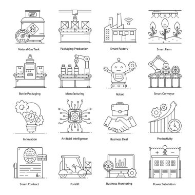 Web tasarımı için vektör simgeleri kümesi
