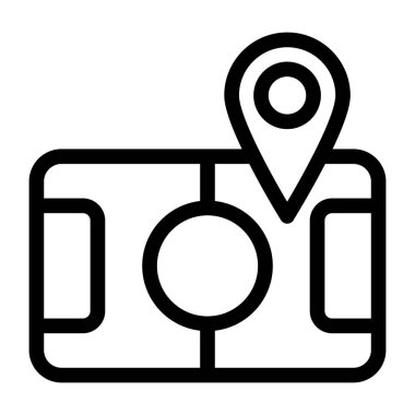 konum. Web simgesi basit illüstrasyon