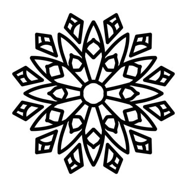 Çizgi film çiçeğinin vektör illüstrasyonu 