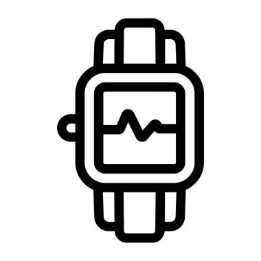 smartwatch düz vektör simgesi