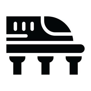 tren web simgesi basit tasarım  