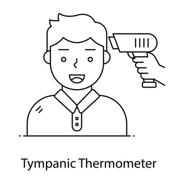 Anahtarı olan bir adamın vektör çizimi
