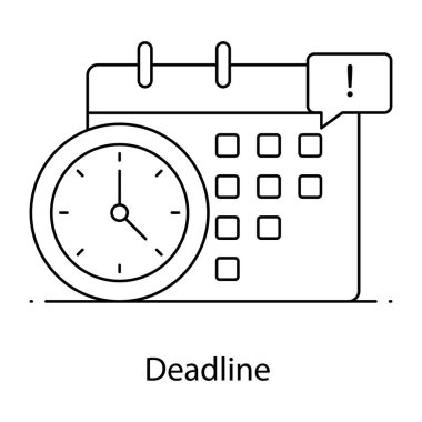 zaman yönetimi simgesi vektör illüstrasyon grafik tasarımı