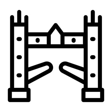 Köprü. Web simgesi basit illüstrasyon