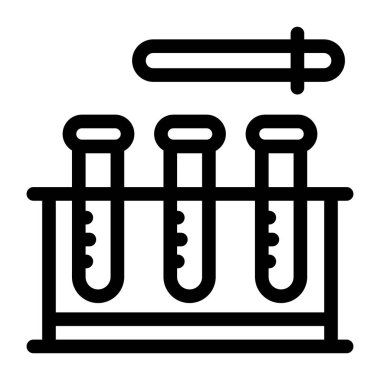 Laboratuvar. Web simgesi basit tasarım
