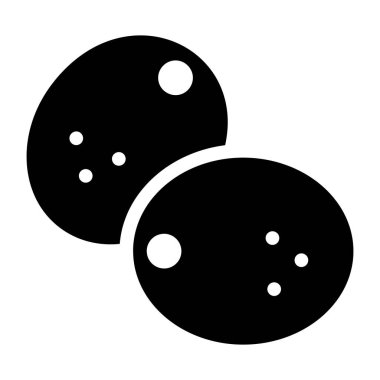 Bowling ikonu. Web için bilardo topu vektör simgelerinin basit çizimi