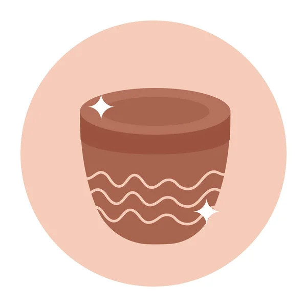 ケーキアイコン ウェブのためのチョコレートクリームベクトルのアイコンのフラットイラスト — ストックベクタ