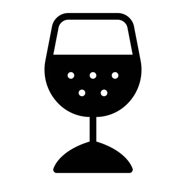 Wijnglazen Icoon Schets Illustratie Van Wijn Vector Pictogrammen Voor Web — Stockvector