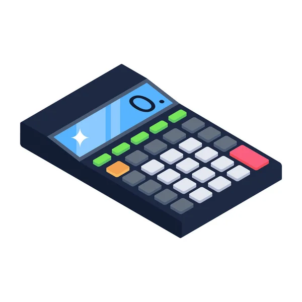 Calculadora Vector Ilustración Diseño — Vector de stock