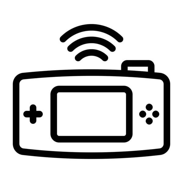 Ícone Web Gamepad Design Simples — Vetor de Stock