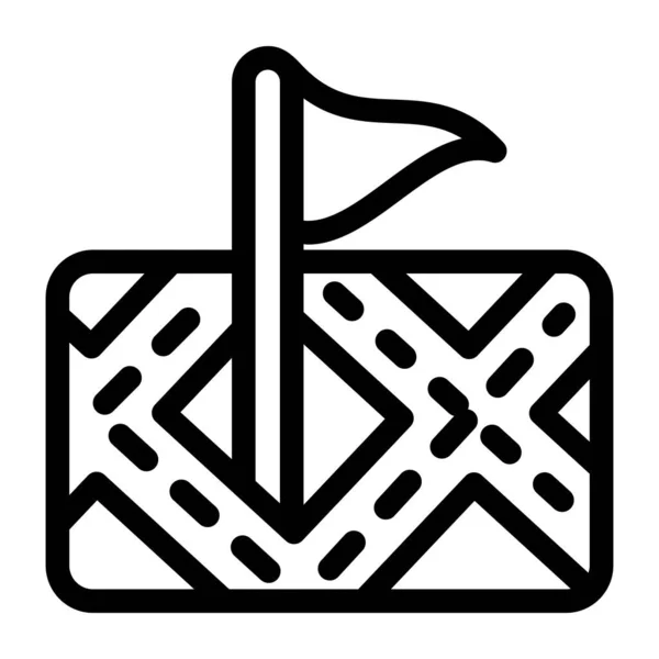 Icône Drapeau Illustration Vectorielle — Image vectorielle