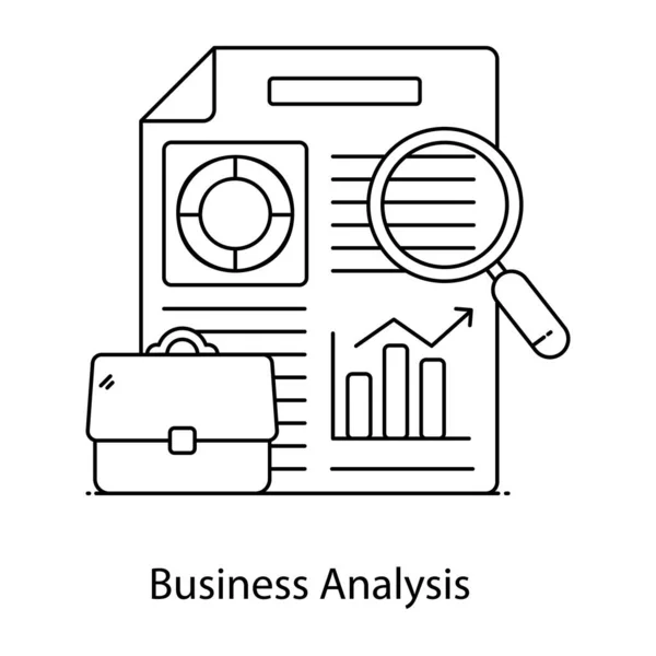 Analytique Des Affaires Icône Web — Image vectorielle