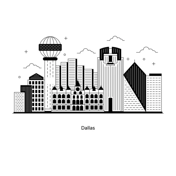 Vektorová Ilustrace Panoramatu Města — Stockový vektor