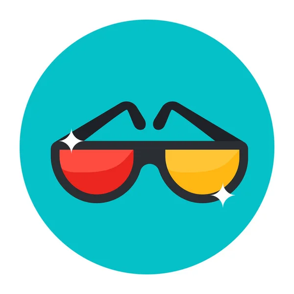 Gafas Sol Icono Vector Ilustración — Archivo Imágenes Vectoriales