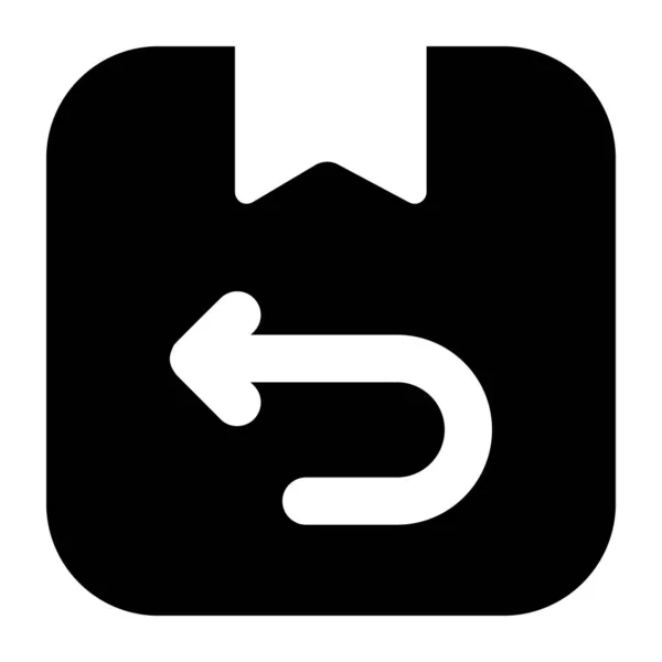 Rückkehr Lieferung Web Symbol Einfaches Design — Stockvektor