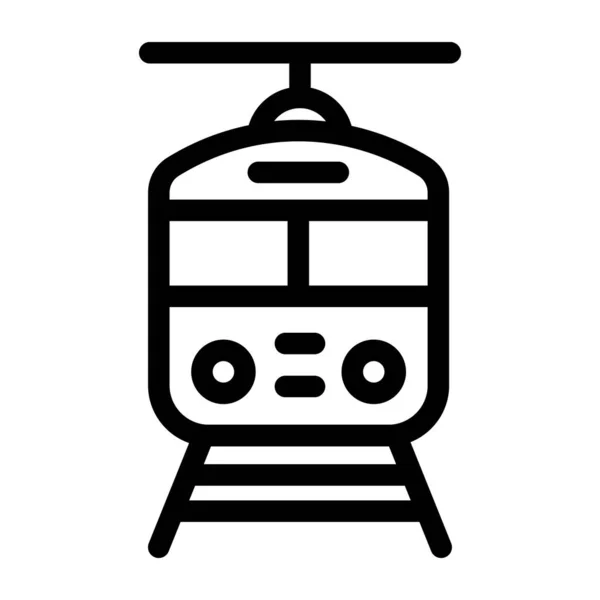 Tren Icono Vector Ilustración — Vector de stock