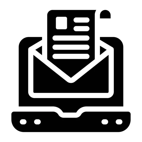 Mail Web Ikone Einfaches Design — Stockvektor