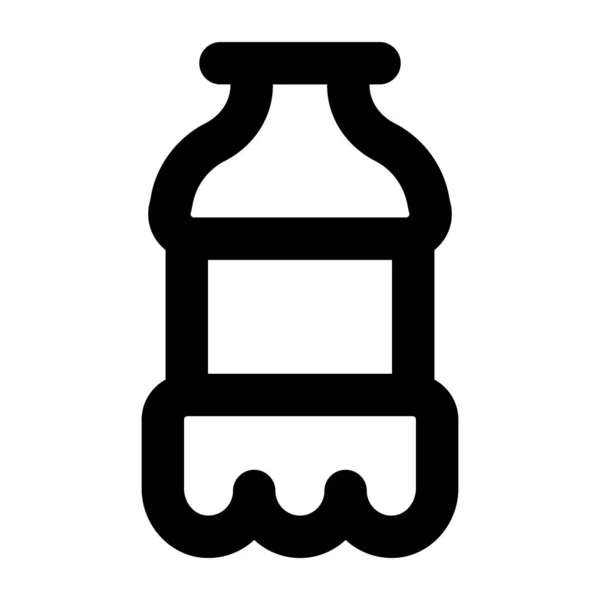 Botella Leche Diseño Simple — Vector de stock