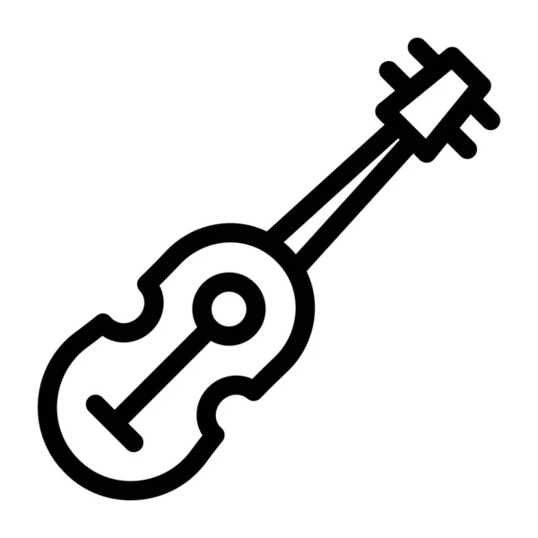 Скрипка Веб Іконка Проста Ілюстрація — стоковий вектор