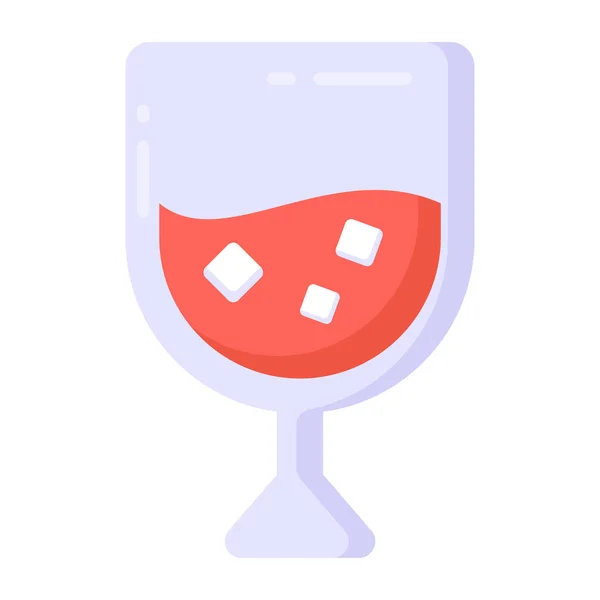 Icona Vettoriale Bicchiere Vino — Vettoriale Stock