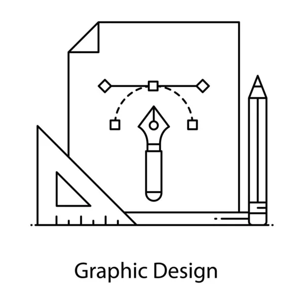 Grafikai Tervezés Web Ikon Vektor Illusztráció — Stock Vector